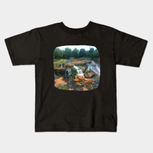 Photo of Greenville South Carolina skyline blue sky sunset USA city break Kids T-Shirt